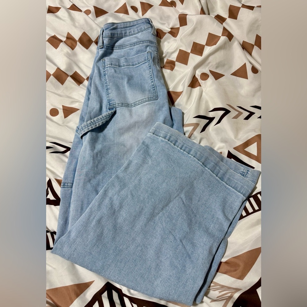 Stylish Light Blue Flare Jeans